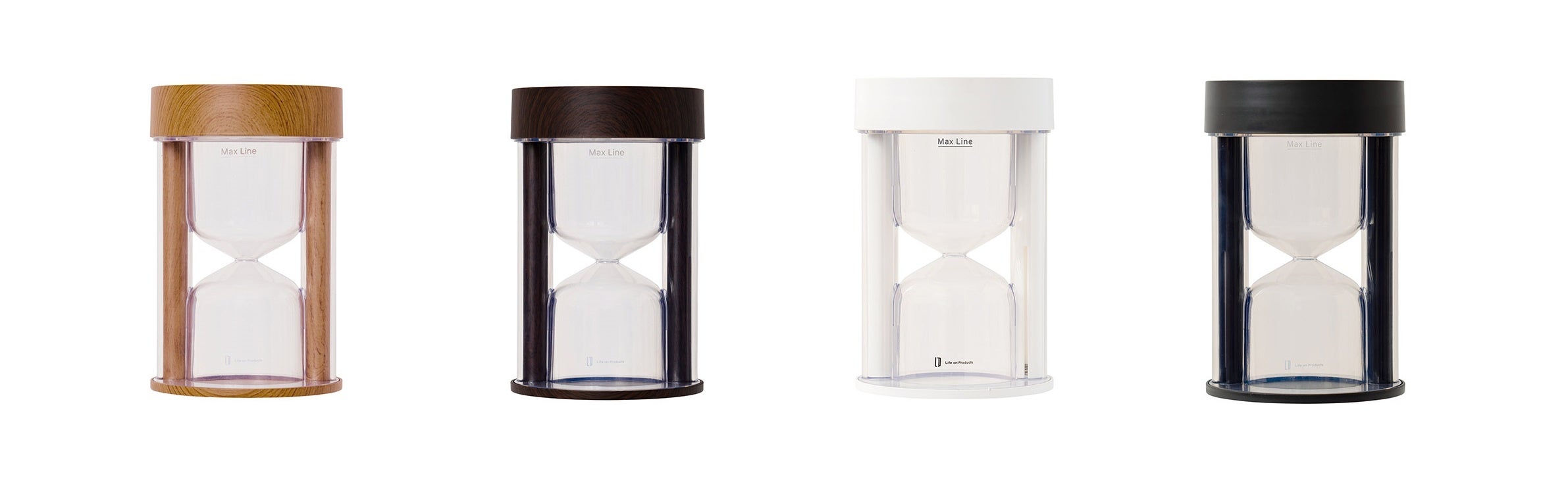 左から：LCAHF001 ブラウン、LCAHF001 ダークブラウン、LCAHF003&nbsp;ホワイト、LCAHF003&nbsp;チャコール