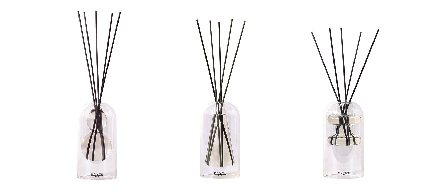 左から：CL（クリアエアー）、LA（レイジーアフタヌーン）、LD（ラグジュリアスデュー）