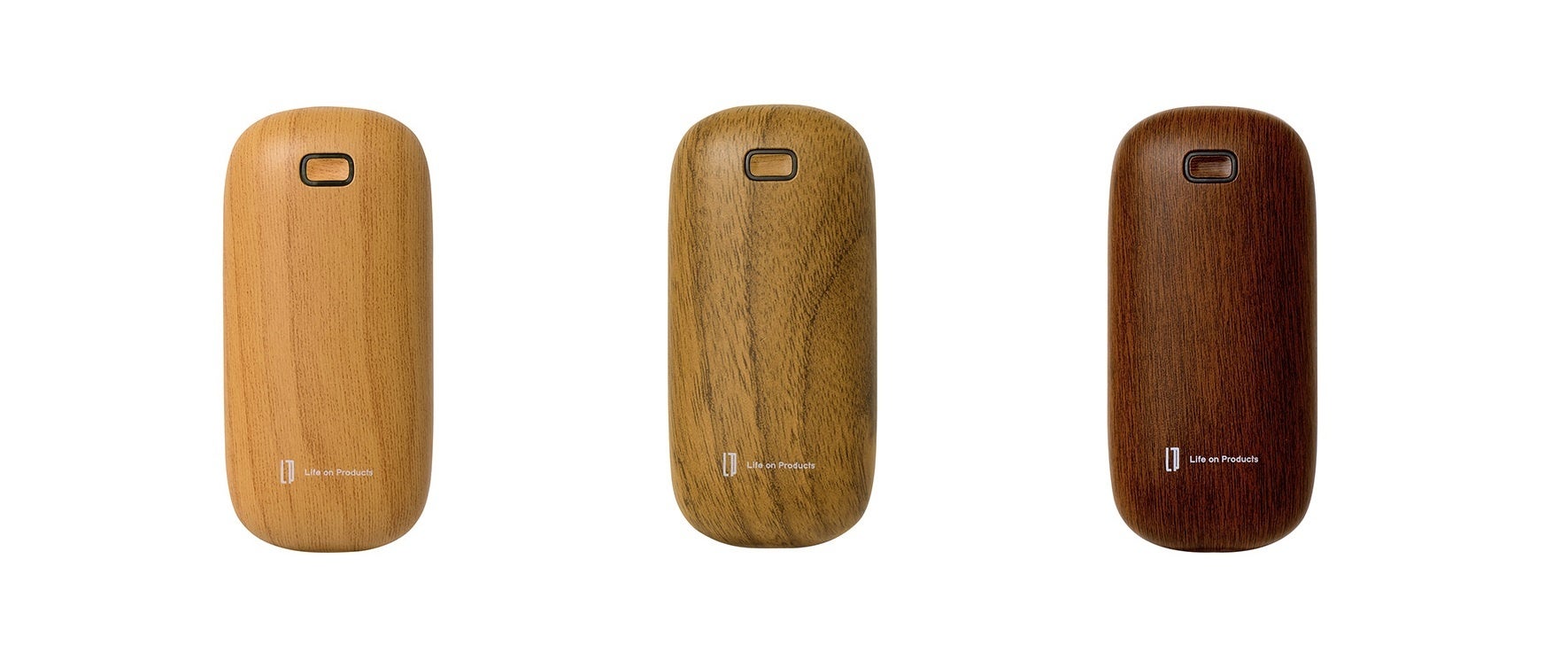 左から：ナチュラル、アッシュブラウン、ダークブラウン