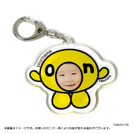 onちゃんコラボ顔はめキーホルダー TM&(C)HTB