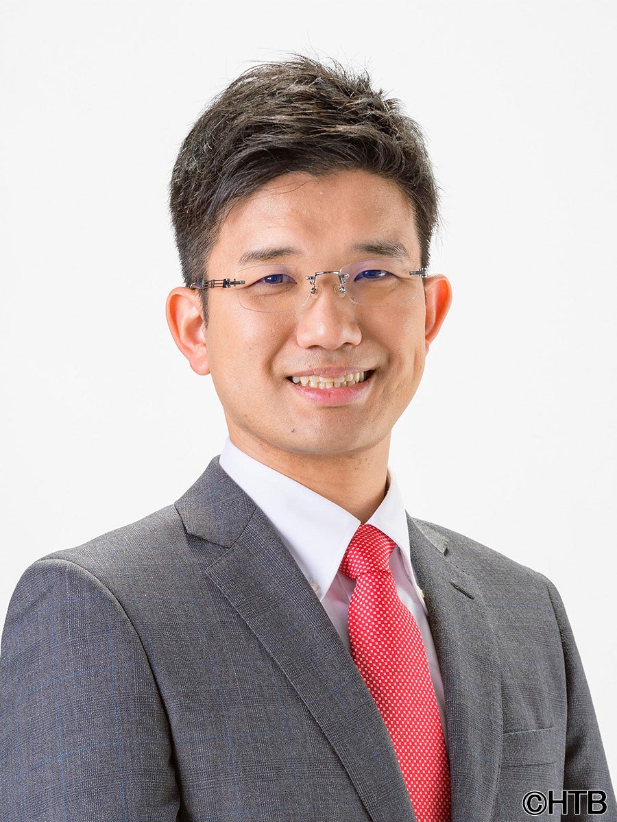 依田英将アナウンサー(C)HTB