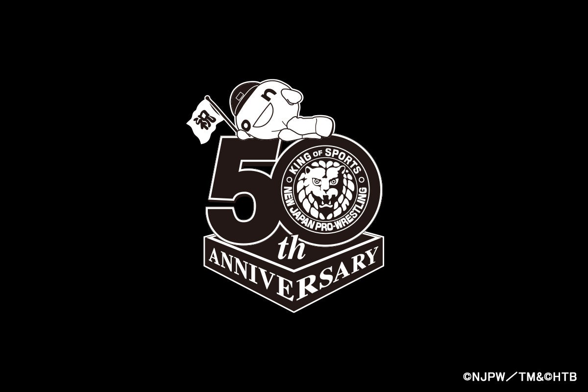 新日本プロレス×onちゃんコラボTシャツ 袖ロゴ(C)NJPW／TM(C)HTB