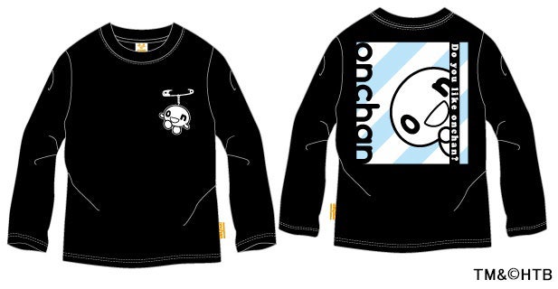 onちゃん ロンＴ(子ども用) BLACK　TM＆(C)HTB