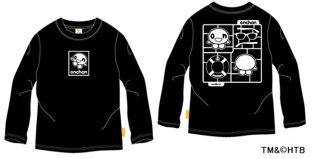 onちゃん ロンＴ(子ども用) BLACK　TM＆(C)HTB