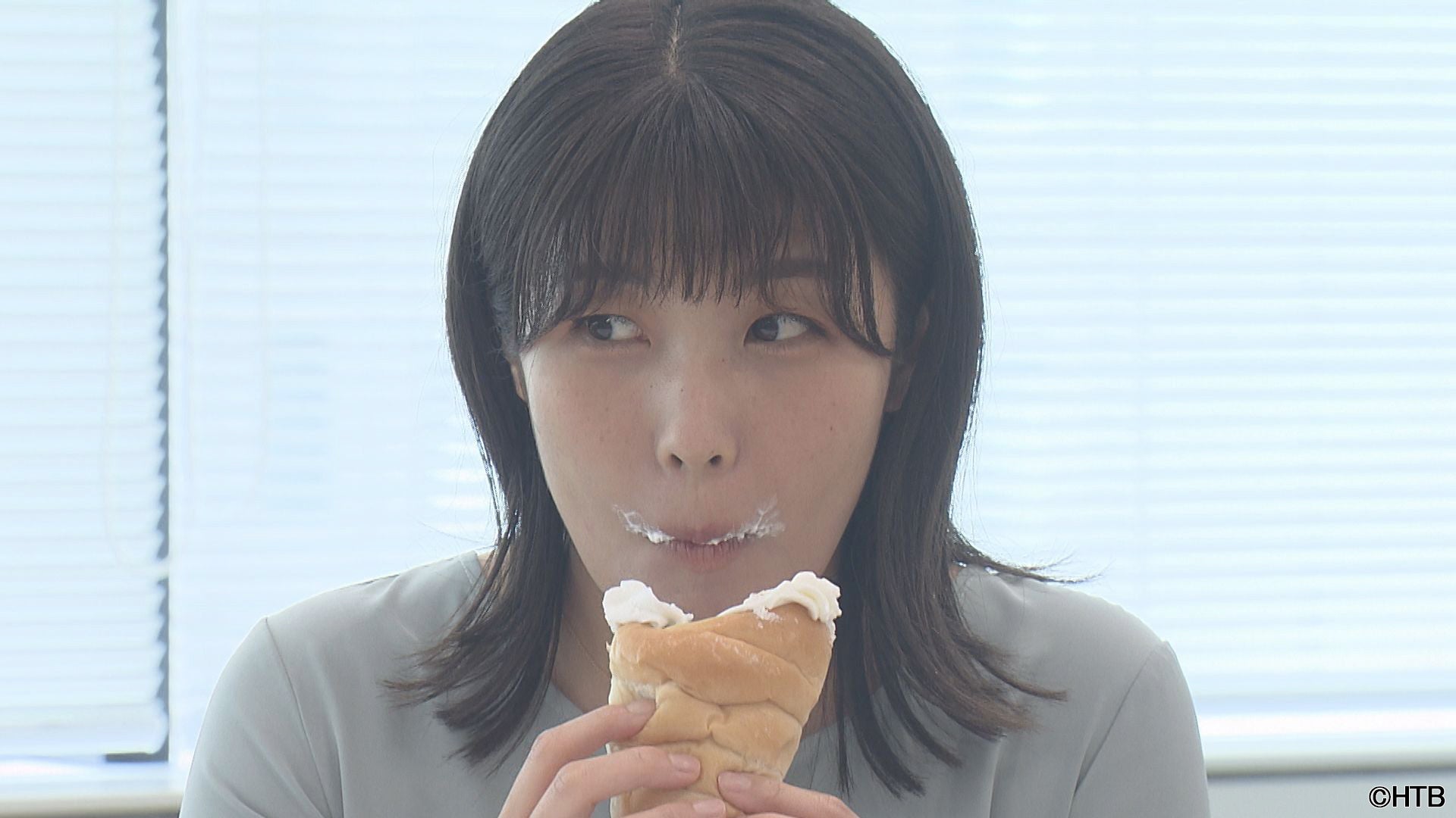 HTB室岡里美アナウンサー(C)HTB