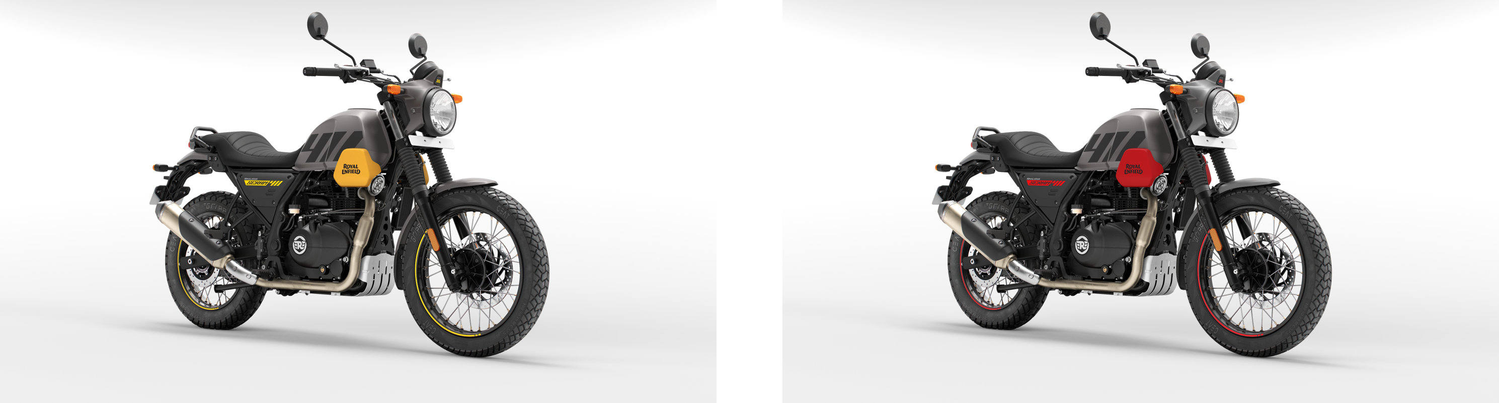 左からGraphite Yellow、Graphite Red