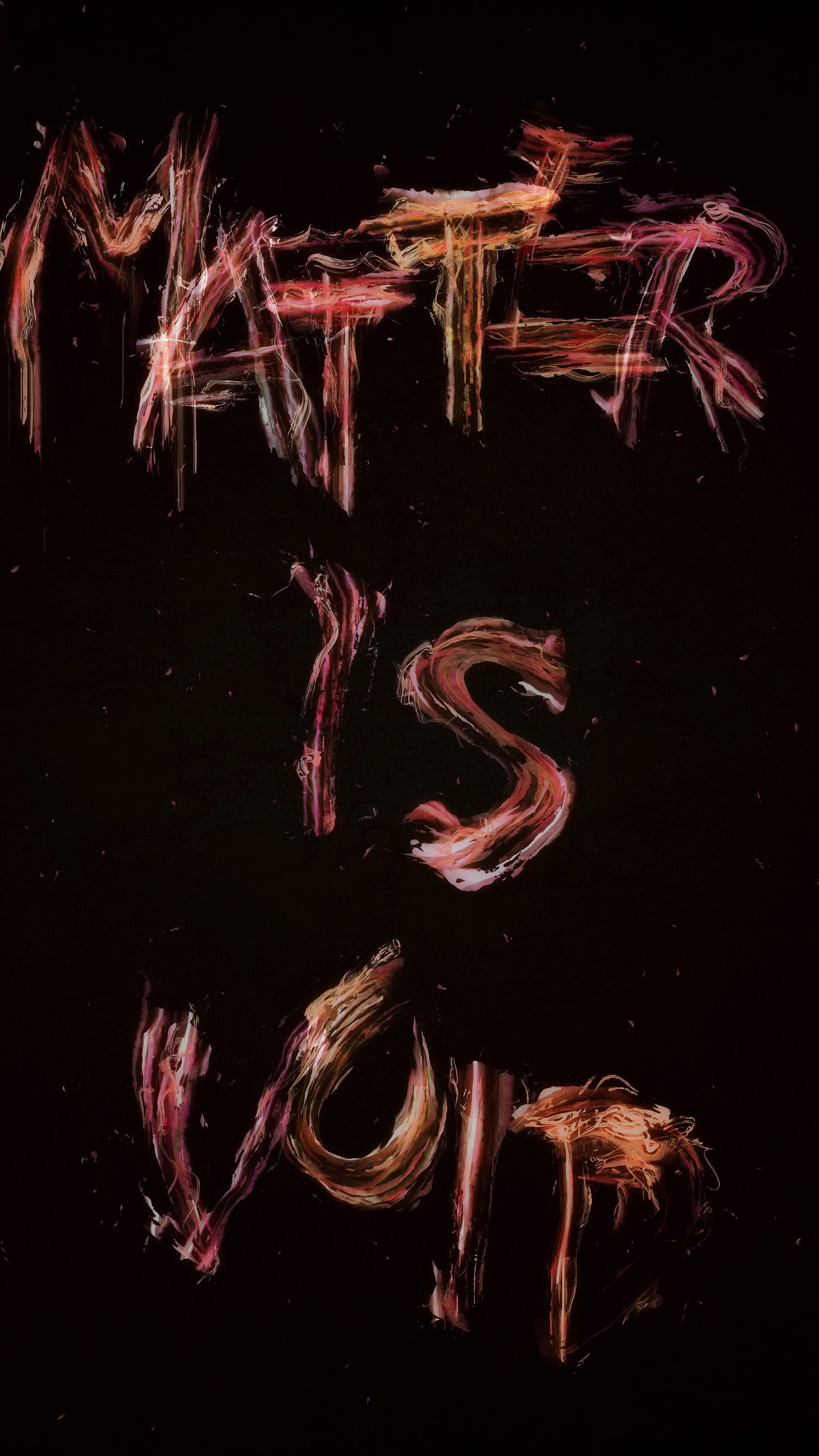 グライムスによって書き換えられる前の《Matter is Void - Fire》©チームラボ