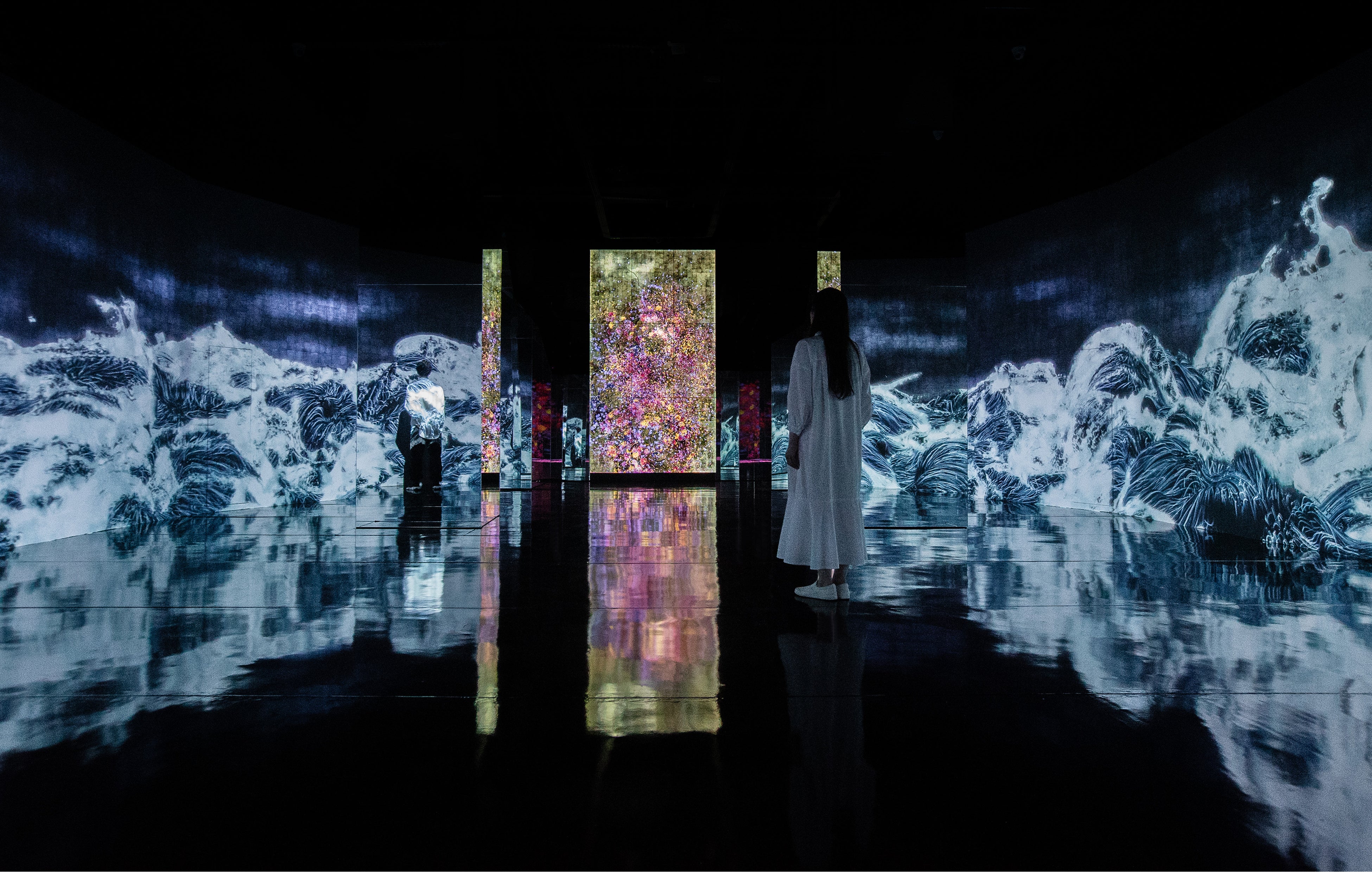 「teamLab：Impermanent Flowers Floating in an Eternal Sea」© チームラボ