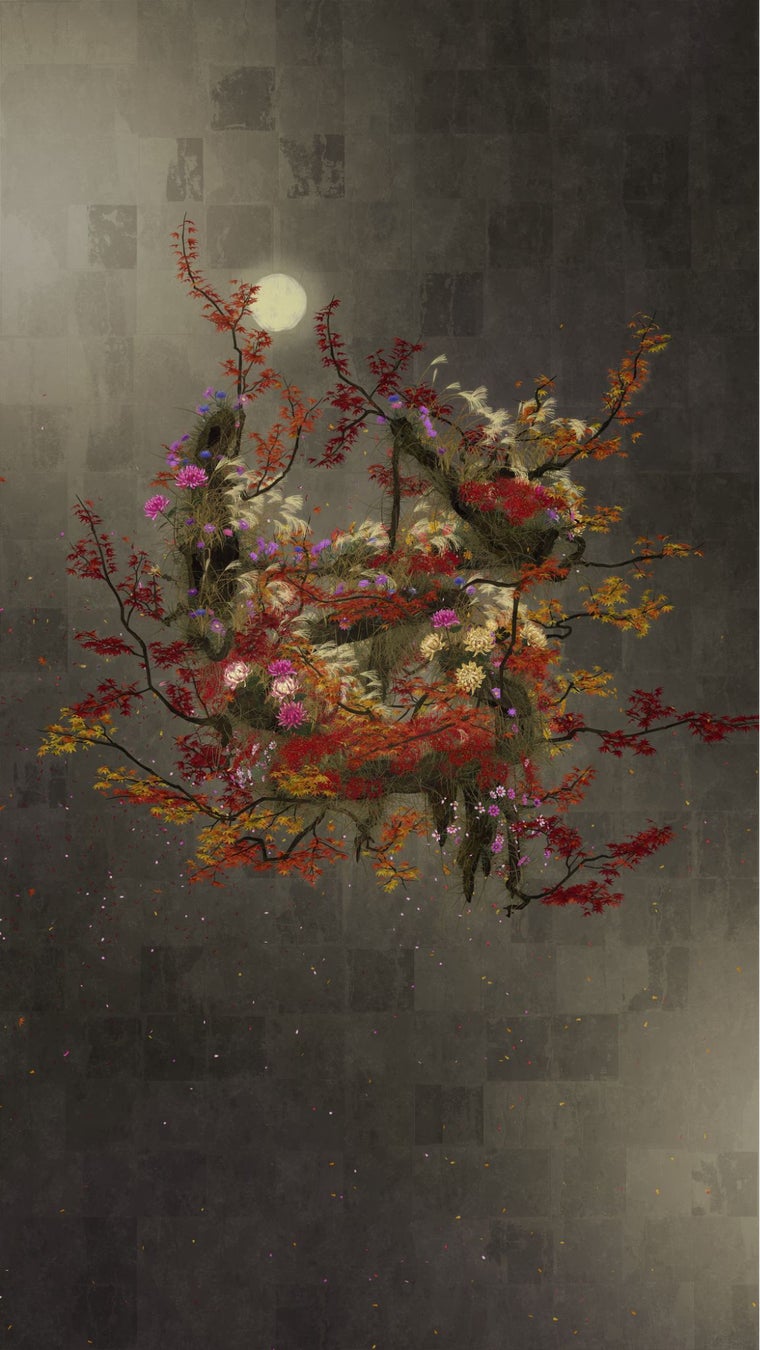 チームラボ《生命は生命の力で生きている II》© チームラボ ※参考画像、前期展示