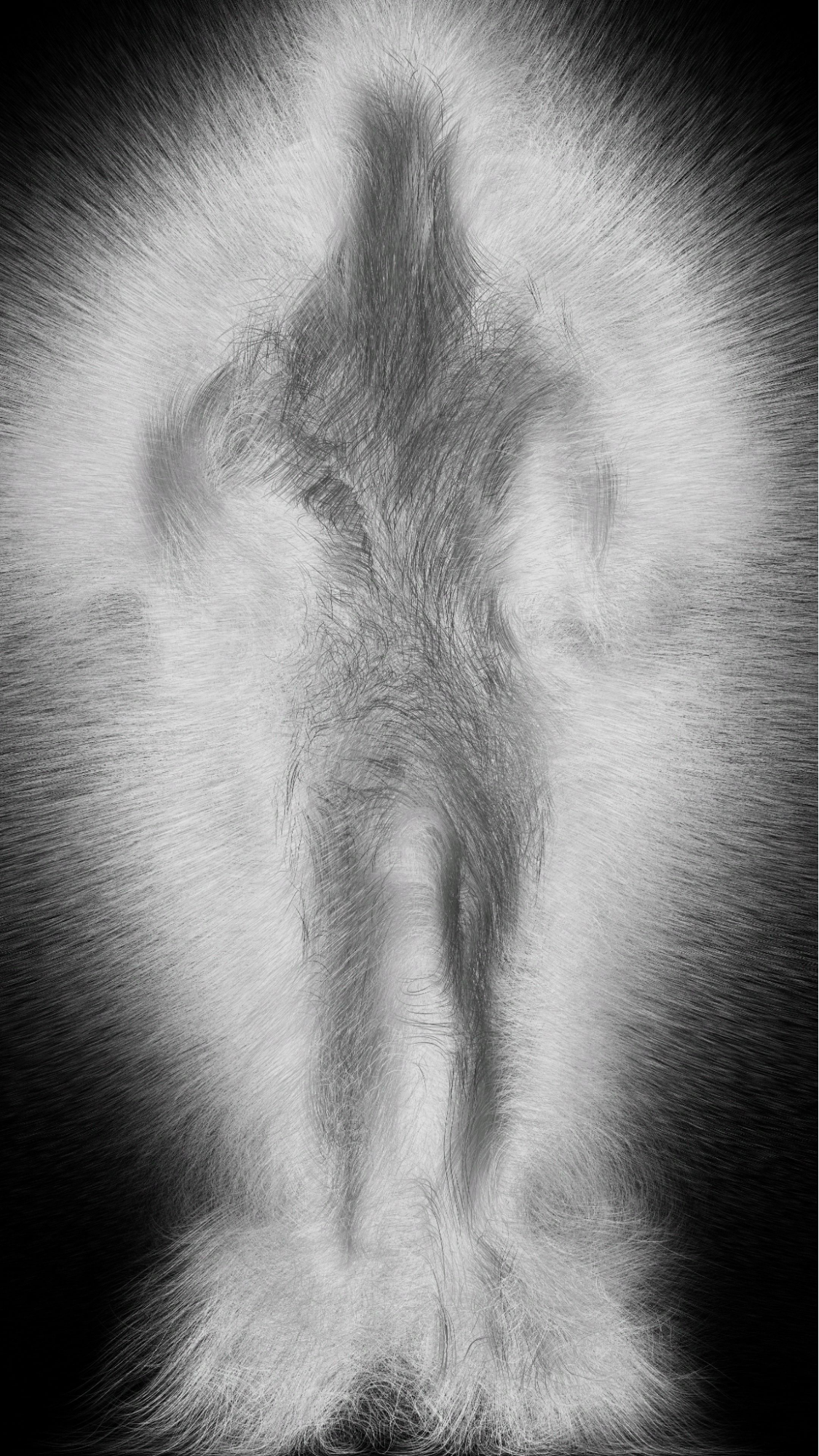 チームラボ《Dissipative Figures – Human, Light in Dark》© チームラボ　※前期展示