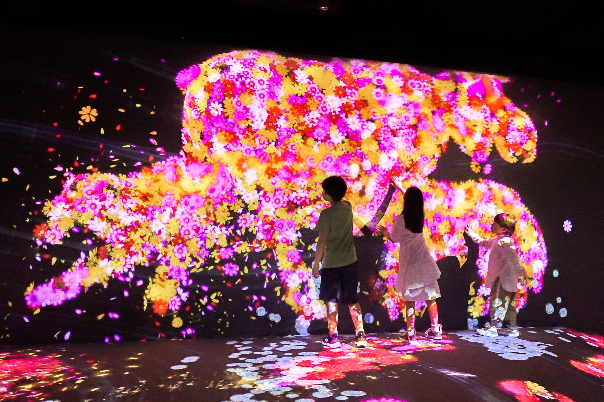 チームラボ《花と共に生きる動物たち II - A Whole Year per YearI》©チームラボ