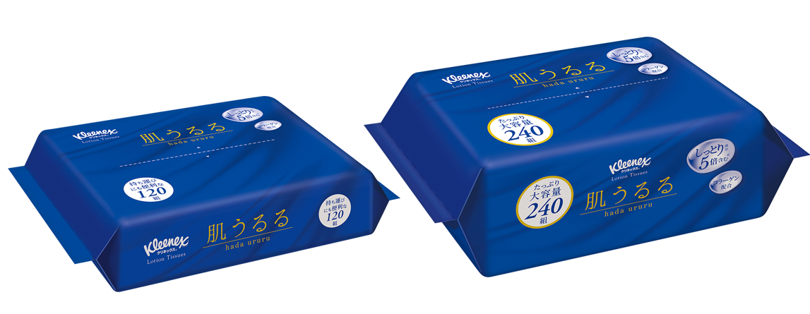 クリネックス 肌うるる』ソフトパックをもっと使いやすく、包装形態を
