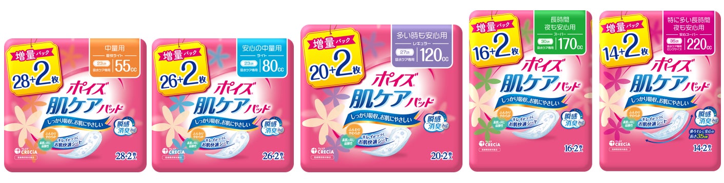 ポイズ 肌ケアパッド 増量品を発売 | 日本製紙クレシア株式会社の ポイズ 肌ケアパッド 増量品を発売 | 日本製紙クレシア株式会社の