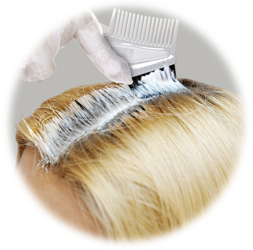 クレイ独自の粘性で根元だけにリタッチが可能