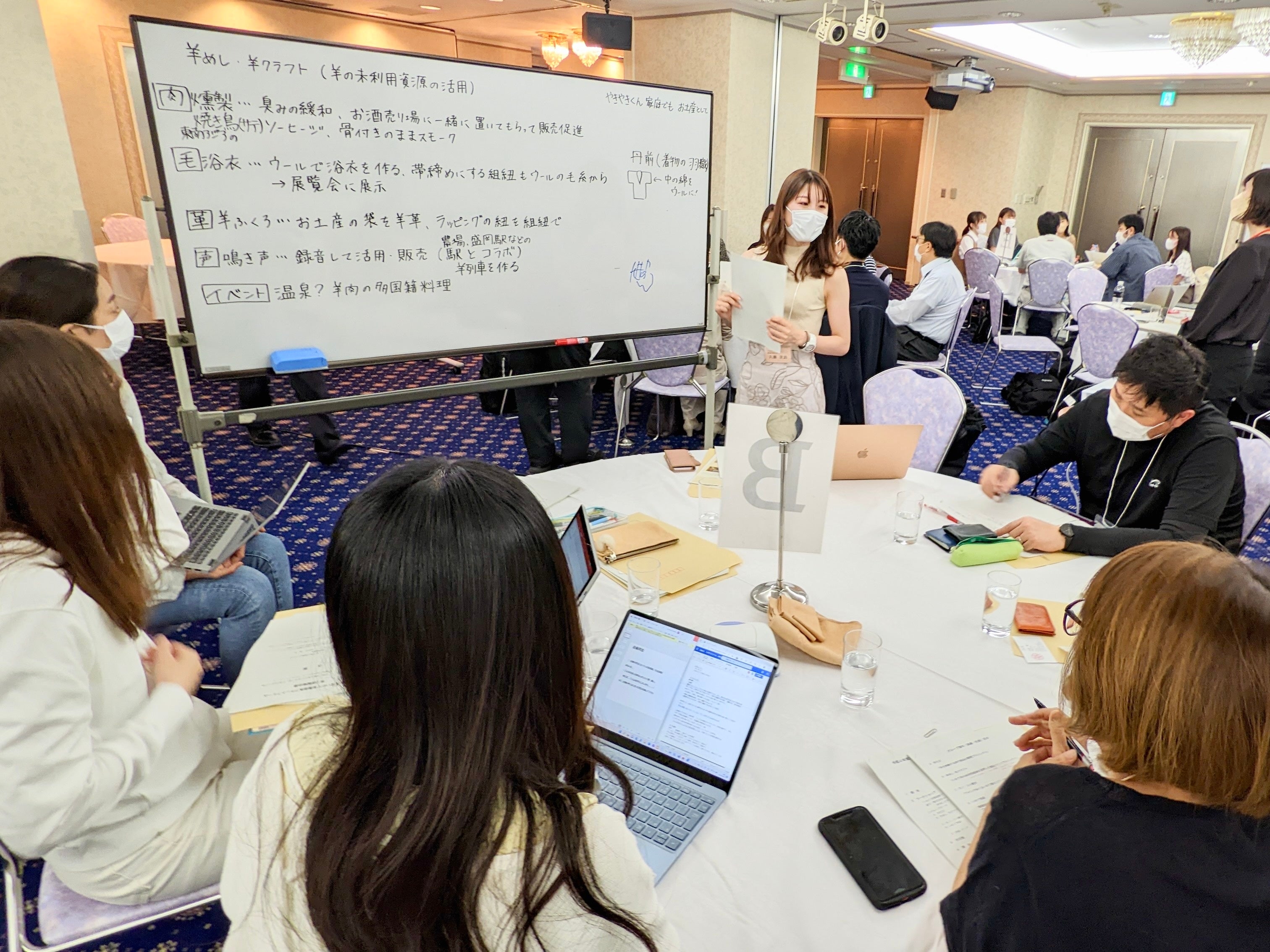 地元事業者とのワークショップの様子