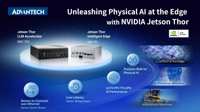 アドバンテック、COMPUTEXでNVIDIA Jetson Thorとのフルスタック統合を アドバンテック、COMPUTEXでNVIDIA Jetson Thorとのフルスタック統合を