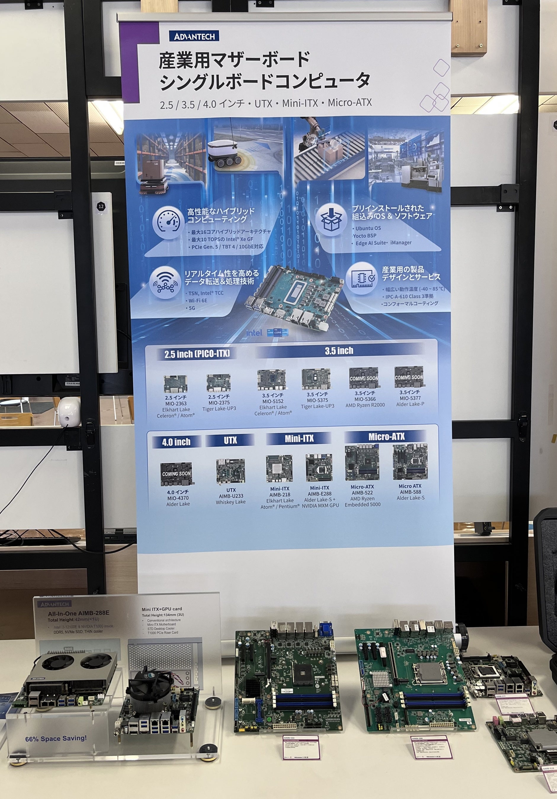 国内で初展示となったAlder Lake搭載マザー