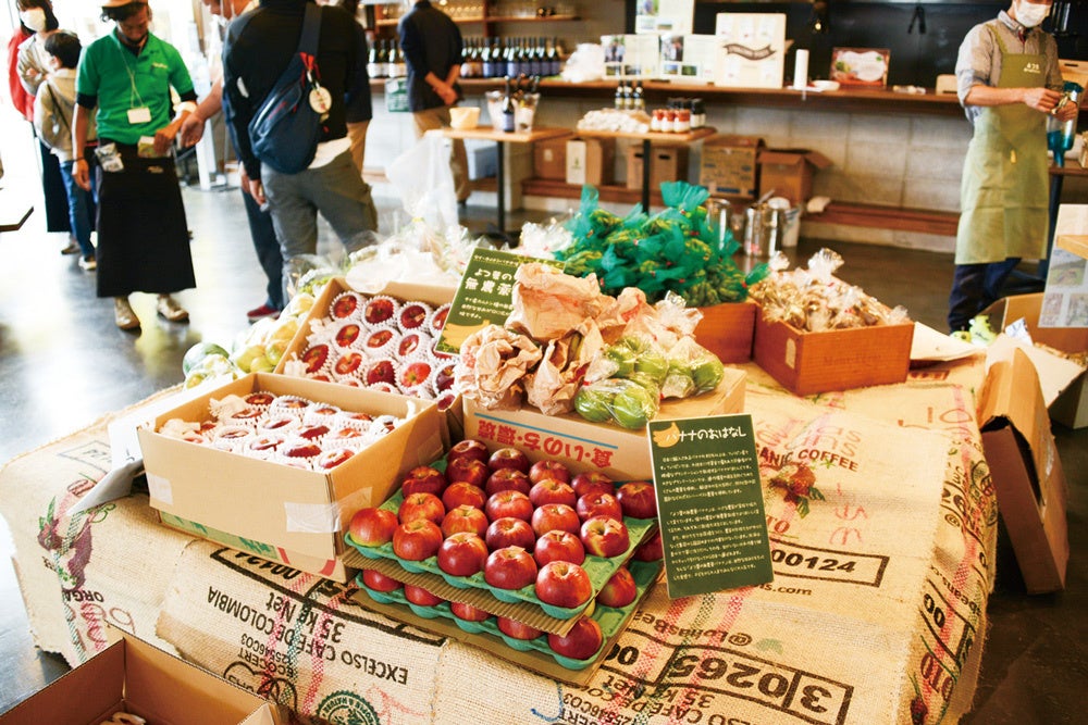 マルシェの模様