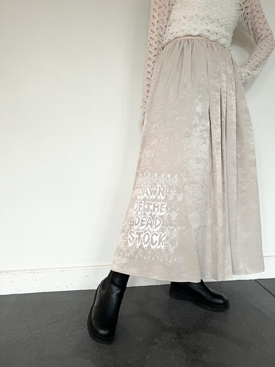 アップサイクルメッセージのスカート