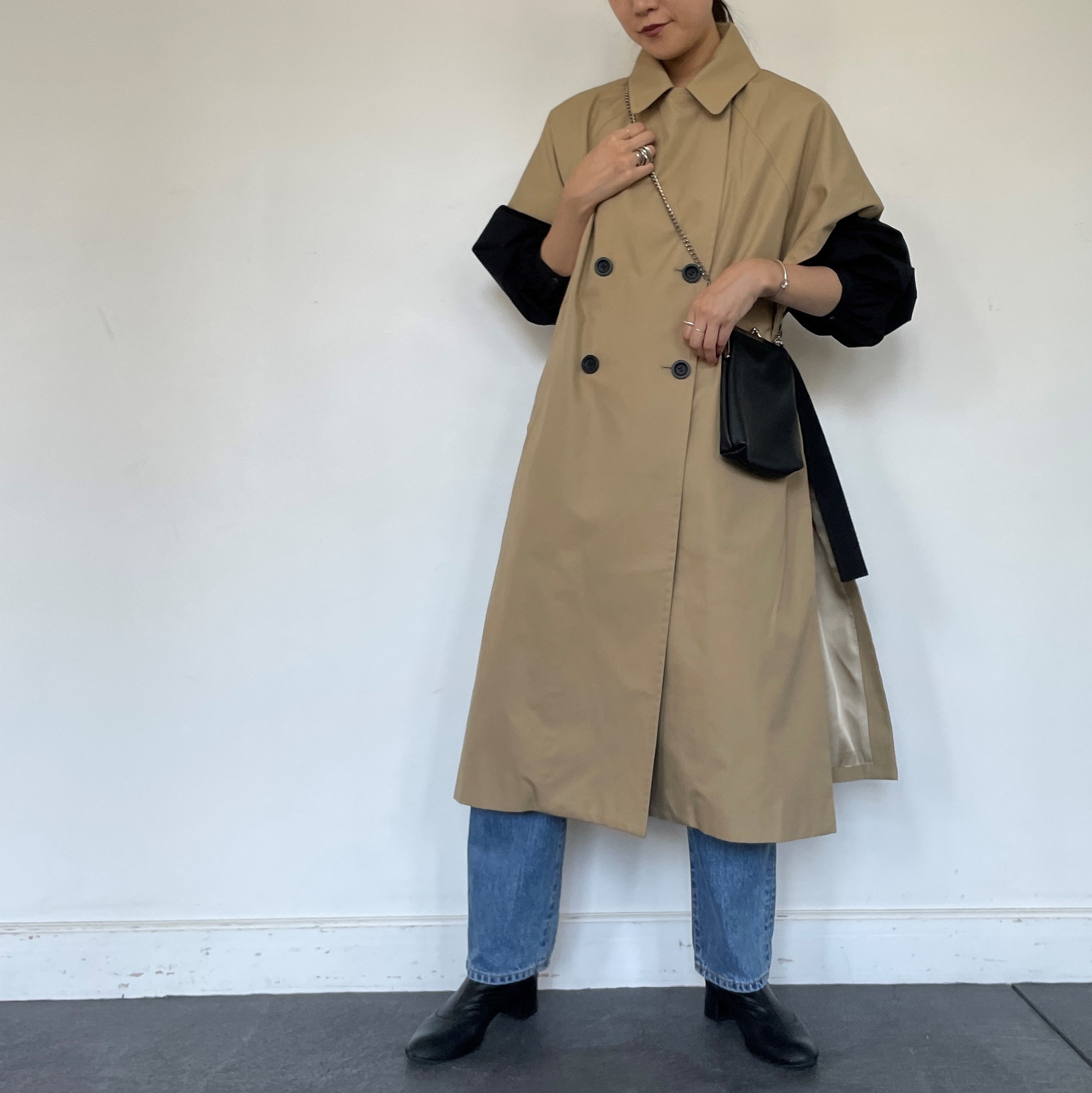 【ENTO】トレンチベストベージュ