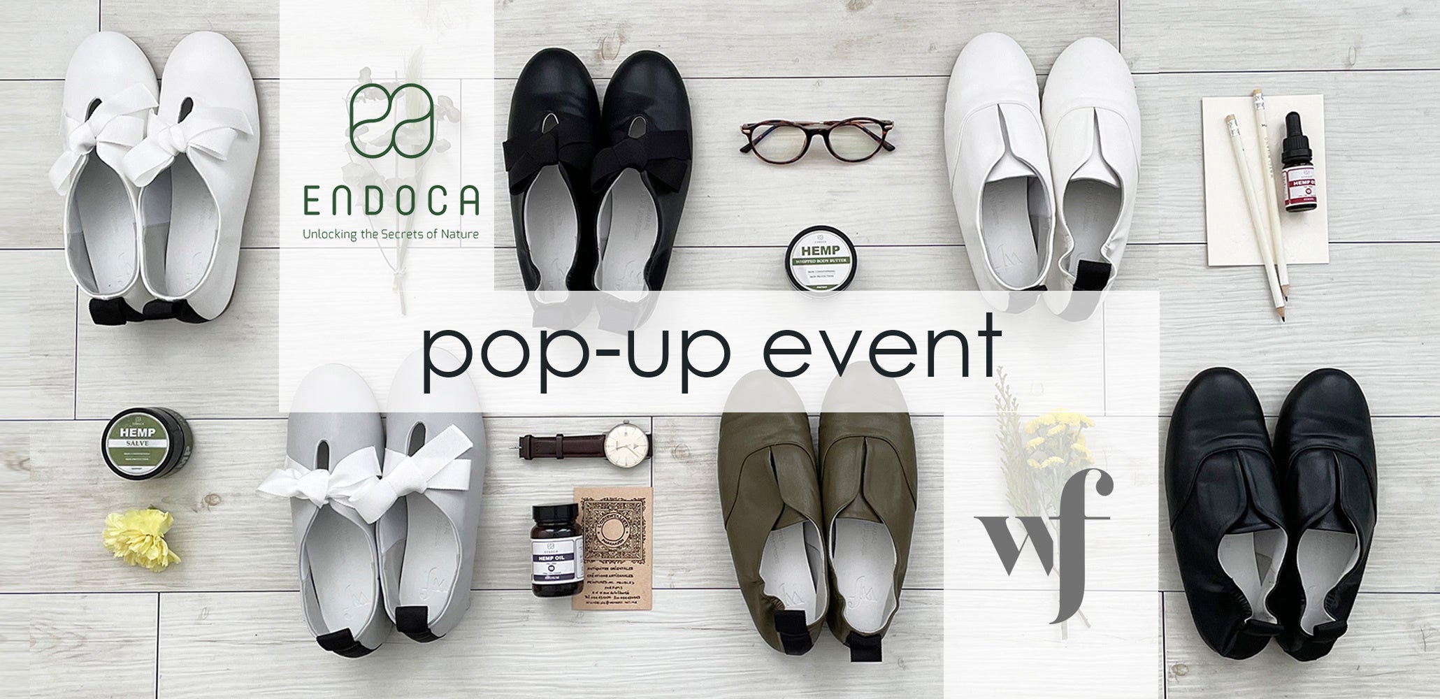 クロシェ青山プレイスで開催【wf】と【ENDOCA】の自分を愛でるPOP UP STORE