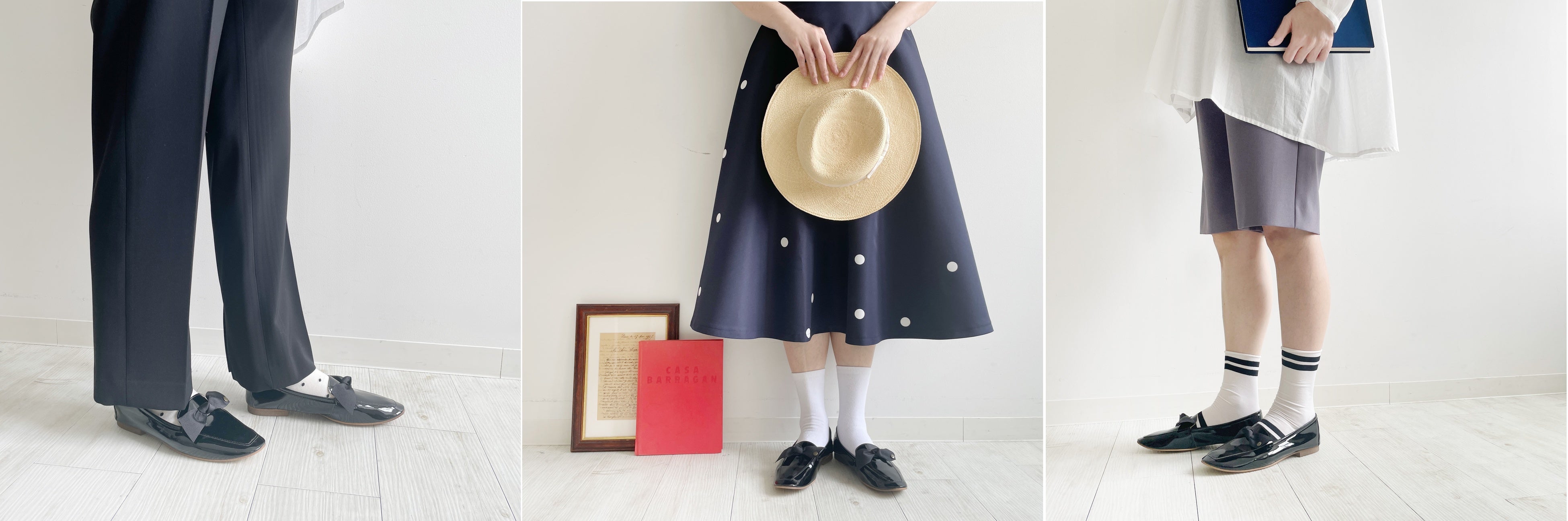 【ファルファーレ】のリボン付きローファー「ジェニー」は数量限定発売