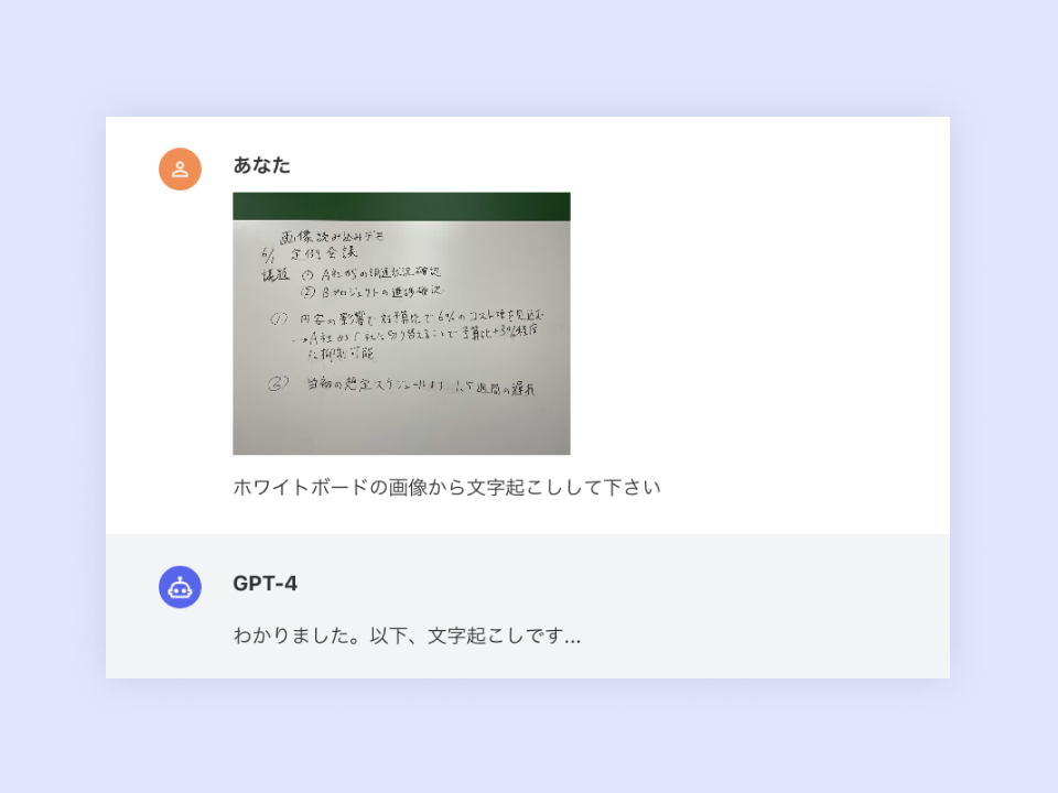 chatgpt 画像入力 文字起こし