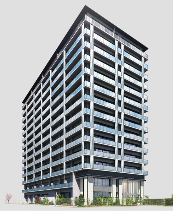 外観完成予想:CGは計画段階の図面を基に描き起こしたもので実際とは異なります