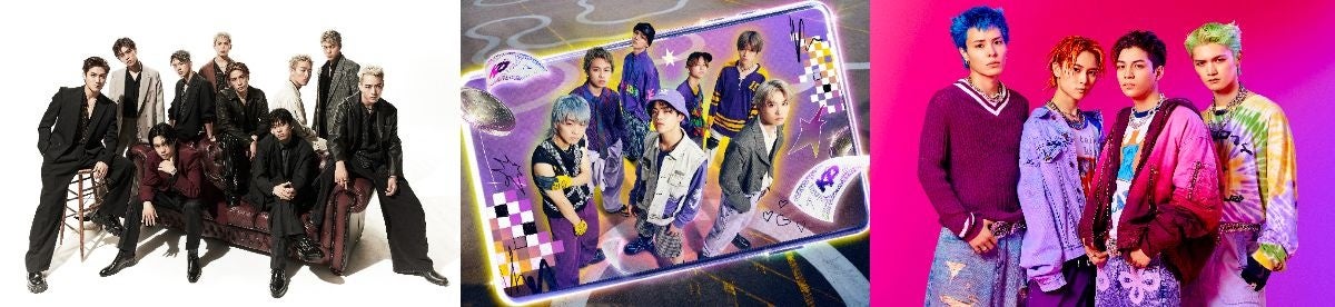 左から）THE JET BOY BANGERZ／KID PHENOMENON／WOLF HOWL HARMONY