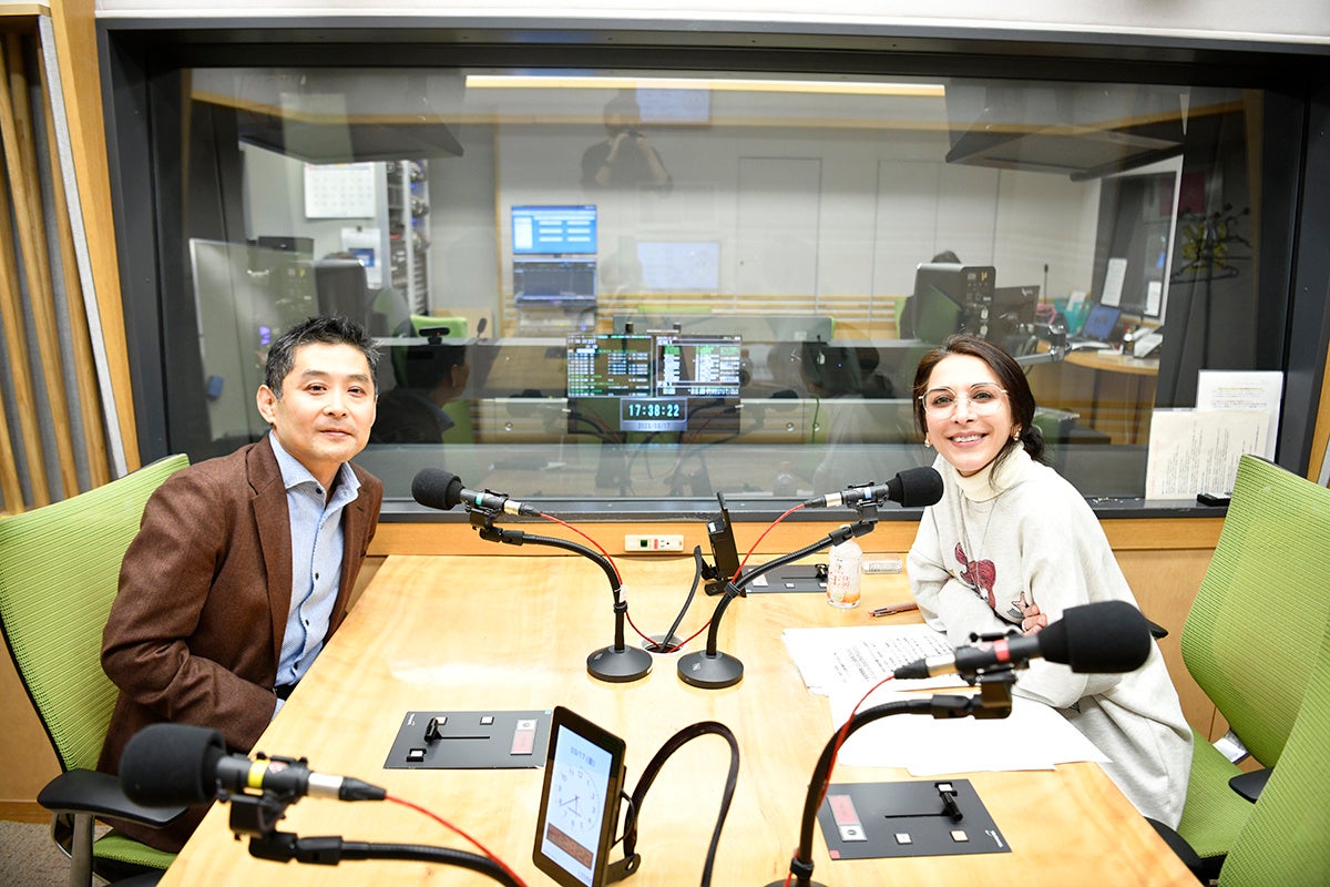 左から）白石仁司ディレクター、サヘル・ローズ