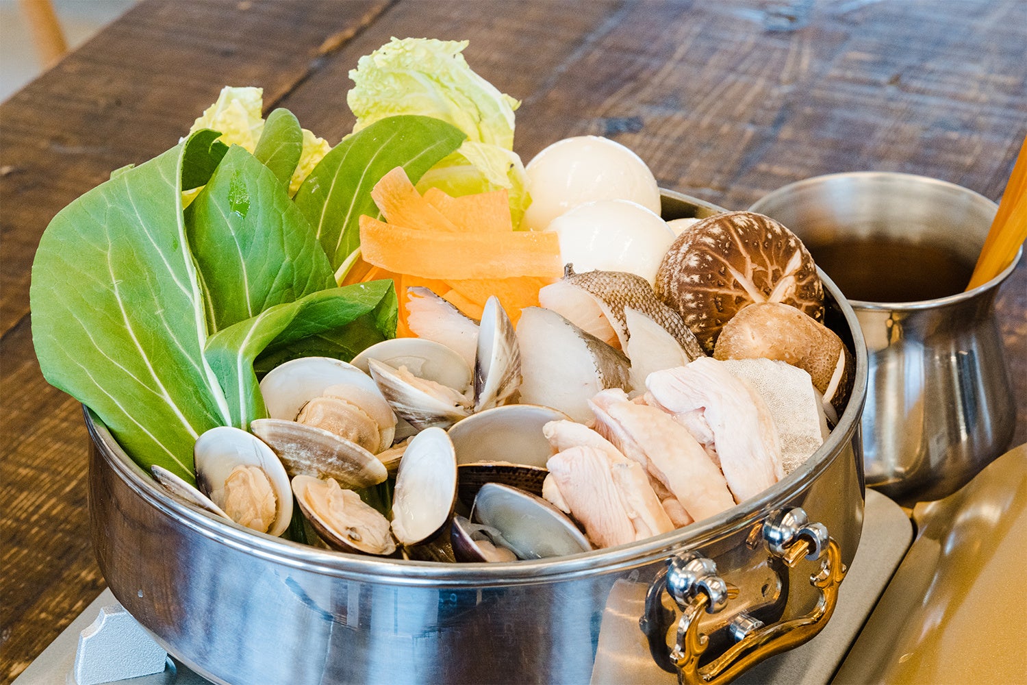 夕食　はまぐり鍋