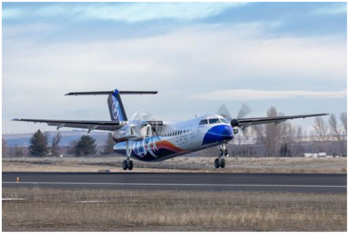 【UH2社の水素燃料電池航空機(2023年3月2日(米国時間) 初テストフライトに成功)】