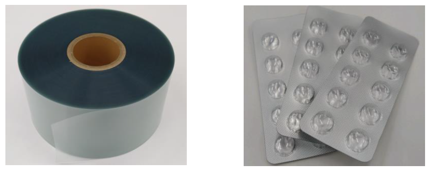 【本製品と成形後のPTPシートイメージ】