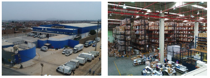 【サログが運営するエスサルーの物流拠点（リマ）】