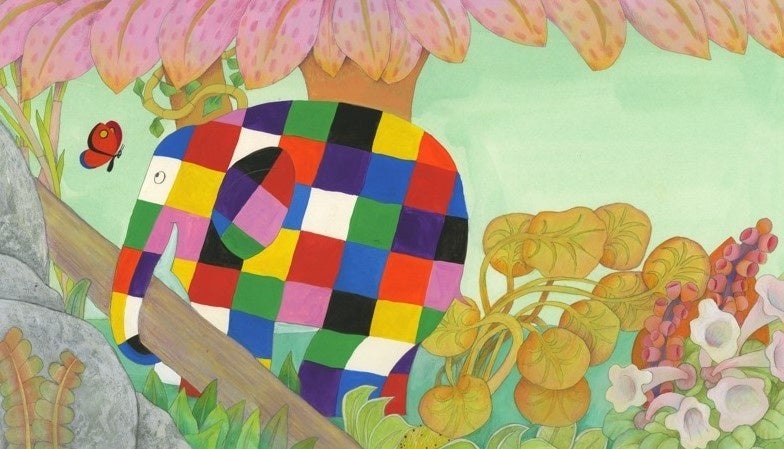 エルマーとちょうちょ©DavidMckee／AndersenPress