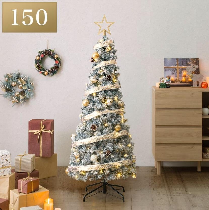 ニトリ スリーステップツリー ポップアップセットツリー 120cm 今年はもっと手軽にクリスマス。組み立て・飾りつけ・片付けの手間を