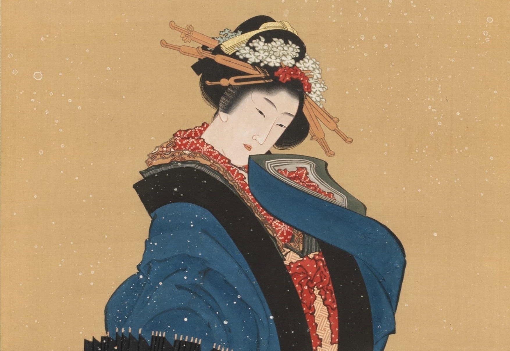 小樽芸術村「浮世絵美術館」に葛飾北斎「雪中美人図」収蔵のお知らせ