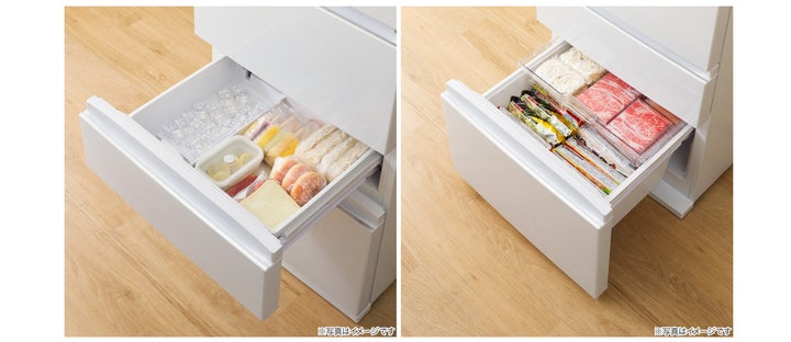 引出し2段の97Lたっぷり冷凍室!自動製氷機付き371L冷蔵庫が89,900円で 引出し2段の97Lたっぷり冷凍室!自動製氷機付き371L冷蔵庫が89,900円で
