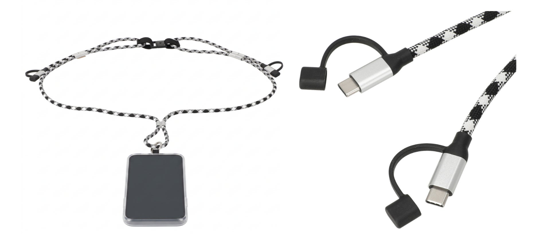 スマホストラップが充電ケーブルに早変わり!60W急速充電対応の1台2役 スマホストラップが充電ケーブルに早変わり!60W急速充電対応の1台2役