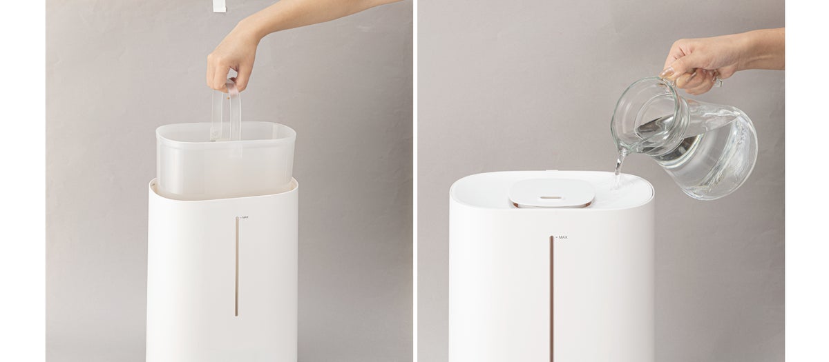 ニトリ「ラク給水加湿器」にリビング向けハイブリッド式が登場、税込9,990円