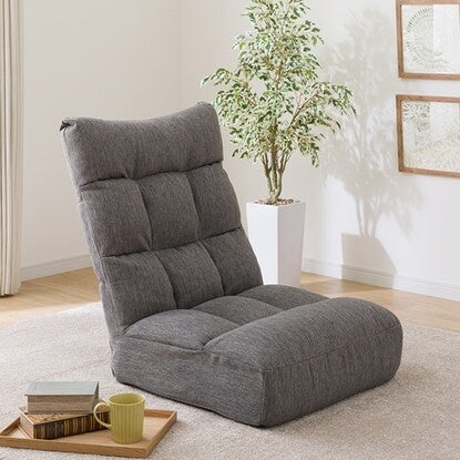 NITORI グレー座椅子　ロダトール　大人気商品！ ニトリ つながるハイバックポケットコイル座椅子 ローソファ 1人