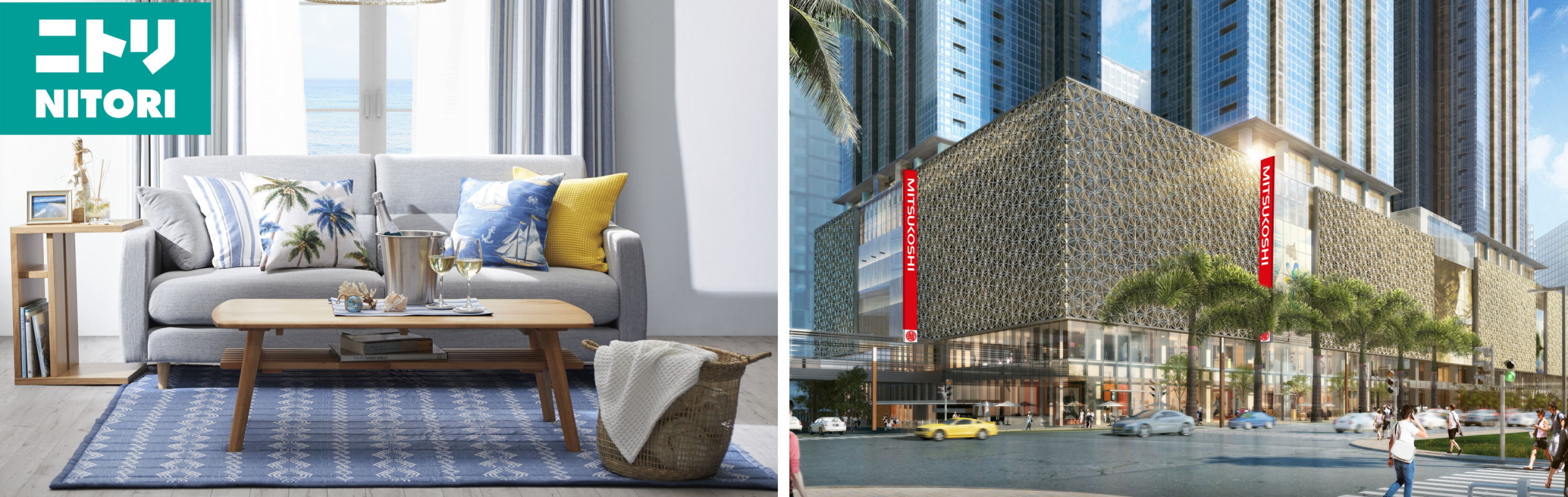 ※写真右：MITSUKOSHI BGC店外観イメージ