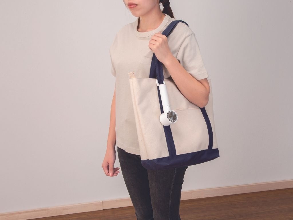 カラビナ付き冷却プレートハンディファン