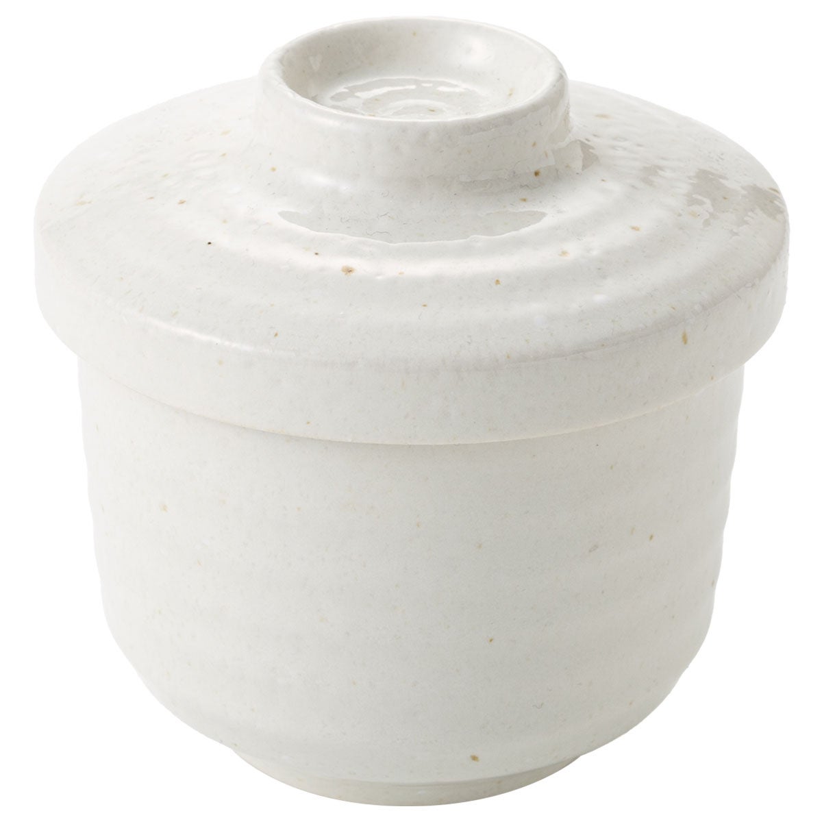 蒸碗（アイボリー 美濃焼）