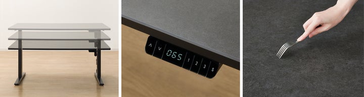 期間限定価格でご提供】セラミック天板の電動昇降テーブルとリビング 期間限定価格でご提供】セラミック天板の電動昇降テーブルとリビング