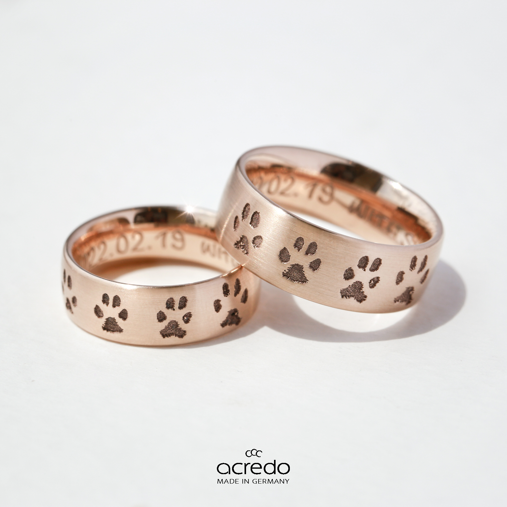 ペットの足跡刻印