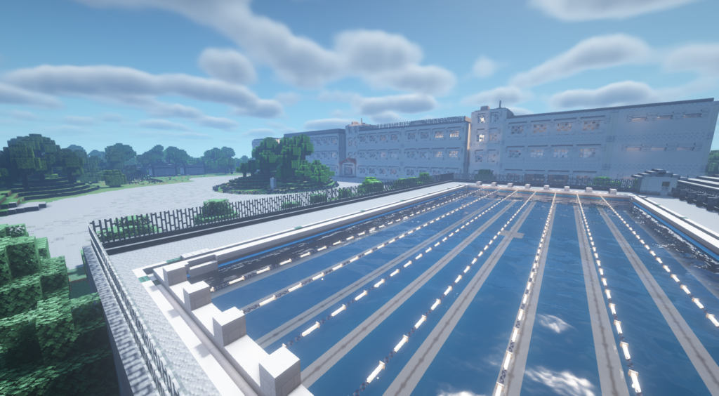 小学校に併設されたプール