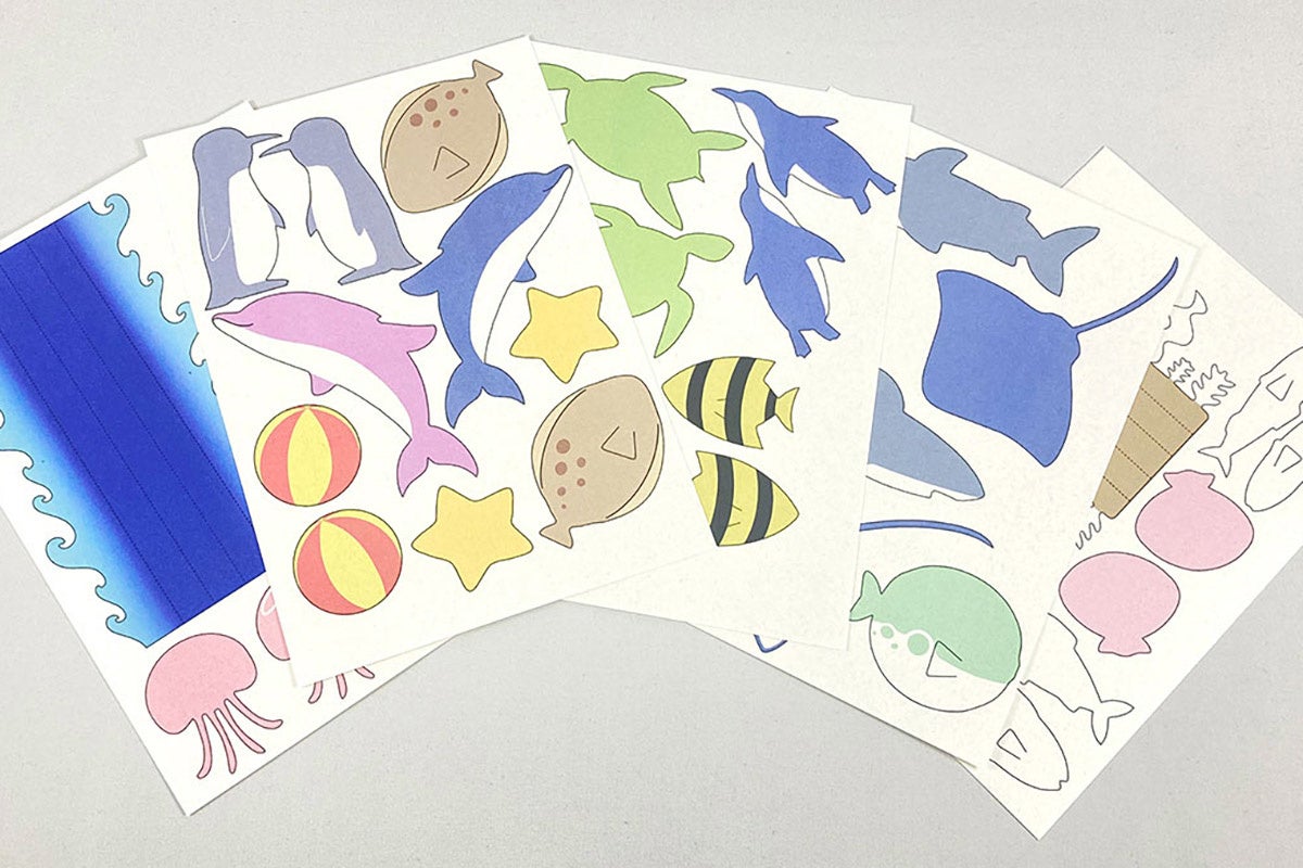 生きものの塗り絵（イメージ）