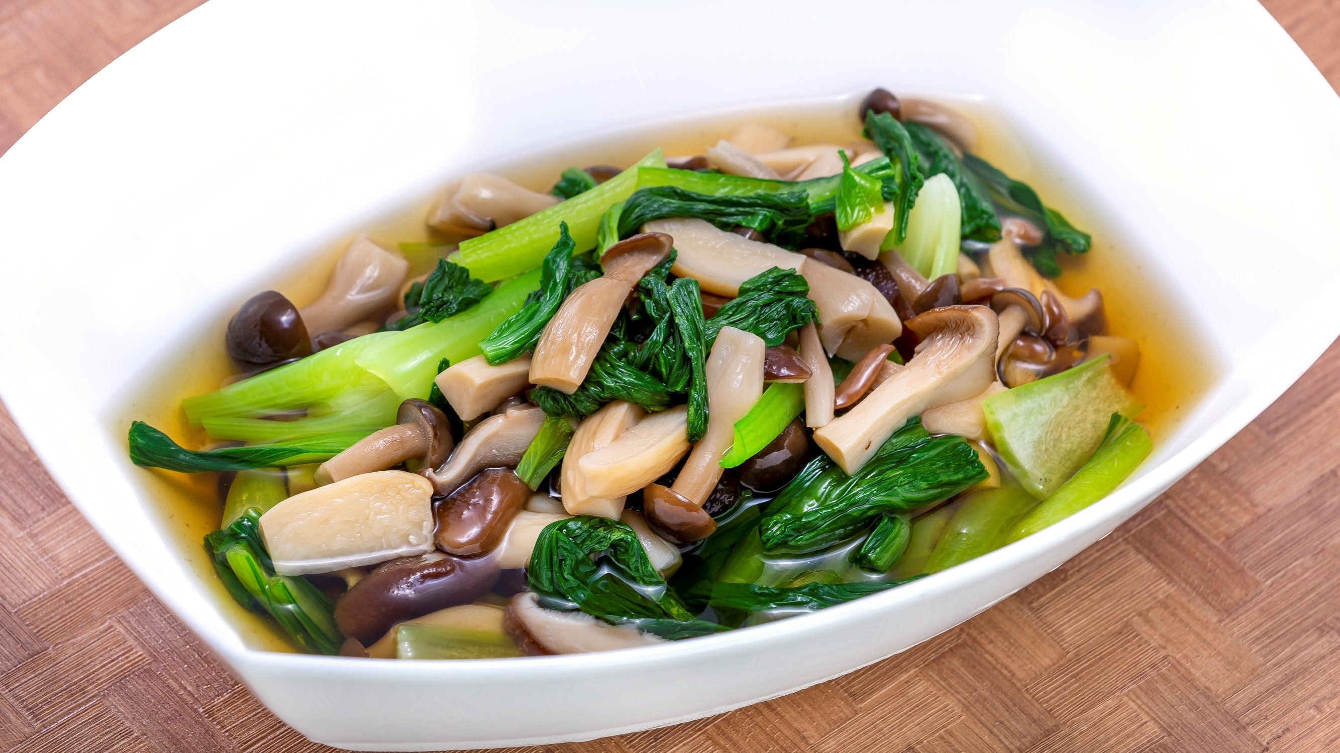 きのこと青梗菜のお浸し