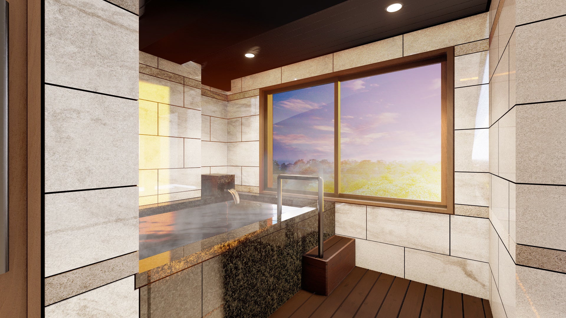 特別室の天然温泉 温泉浴室(イメージ)